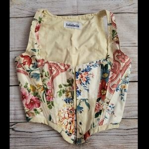 Handmade Corset lace-up Top